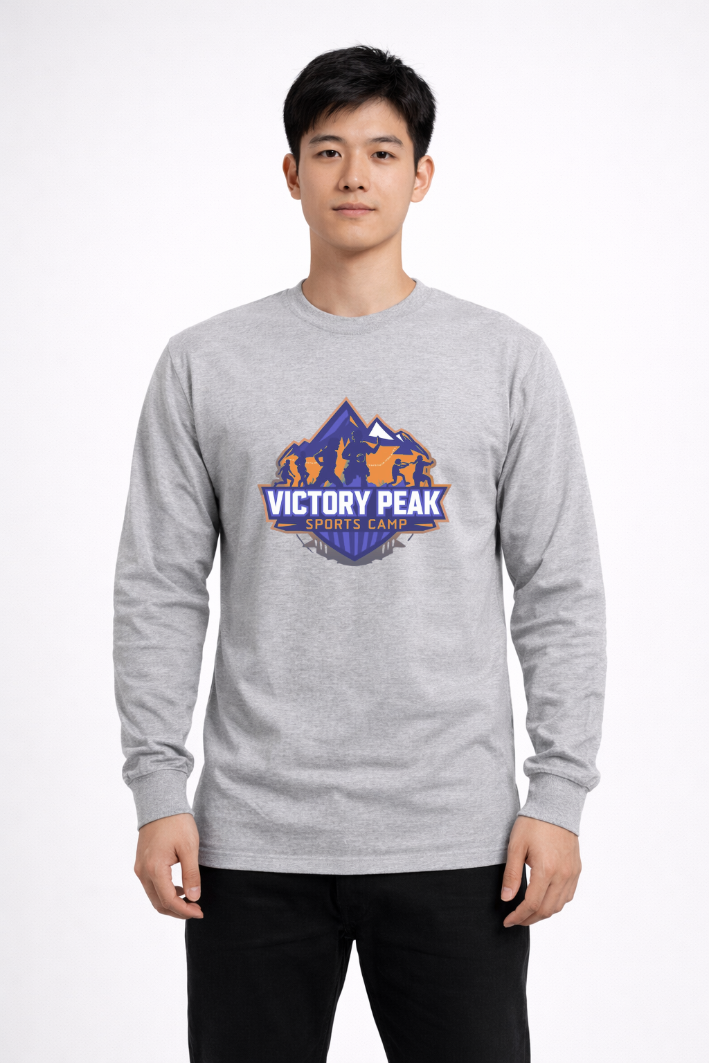 FWJ1989 League Midweight Long Sleeve Tee - Athletic Heather